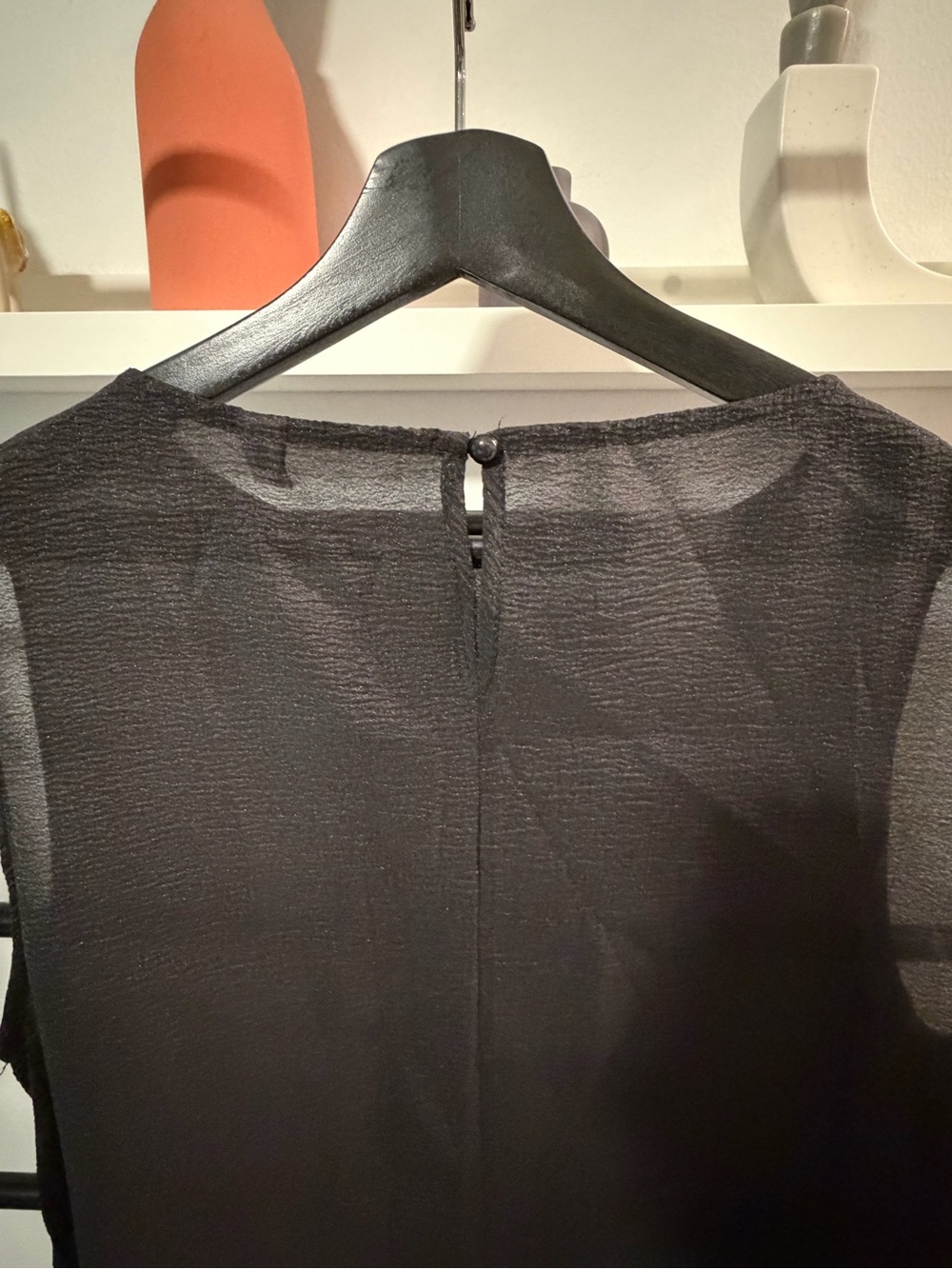 Black Sleeveless Shift Maxi Dress - Picture 3 of 5